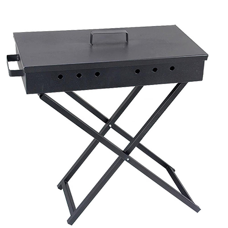 Rostfritt stål vikbara bärbara x-formade grillgrill
