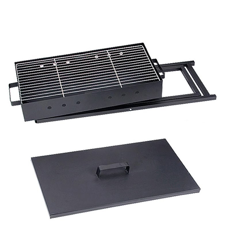 Rostfritt stål vikbara bärbara x-formade grillgrill