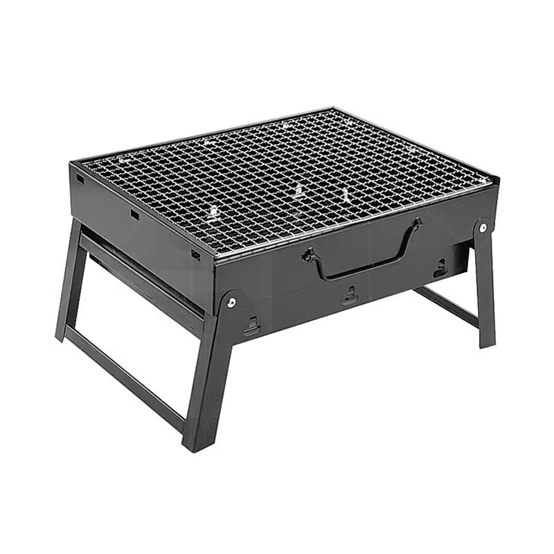 Rostfritt stål vikbara bärbara x-formade grillgrill