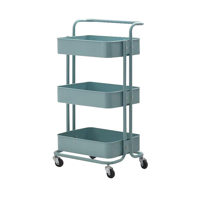 Golv Multi-Tier Single Handle Mobile Trolley Shelf