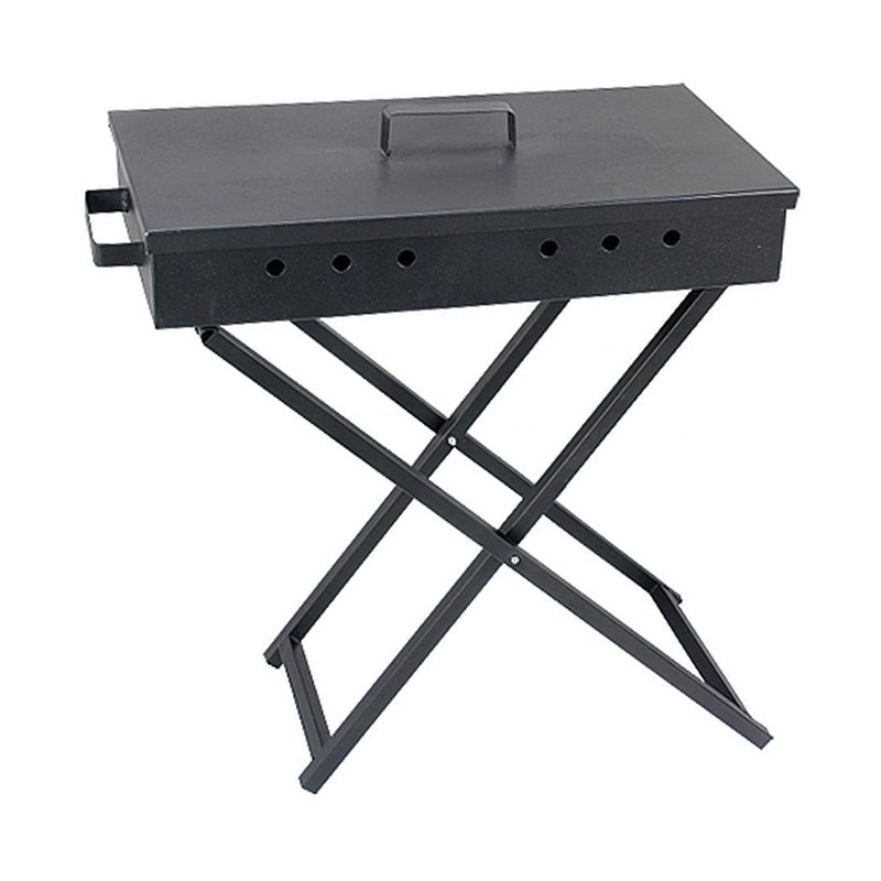 Täckt x-formad grill